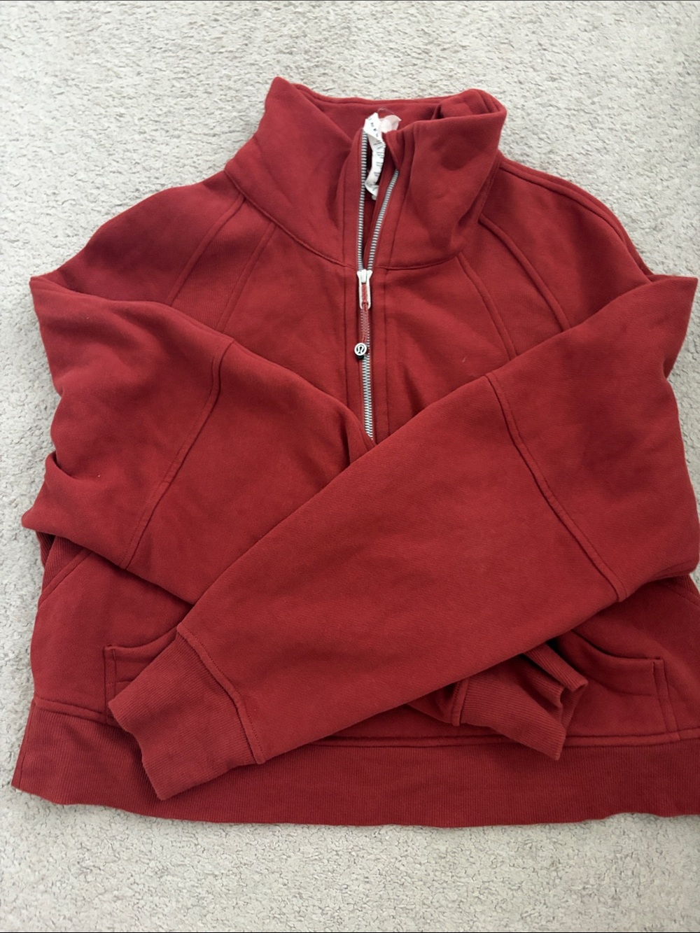 lululemon athletica Women's Half-Zip Pullover - Brick Red